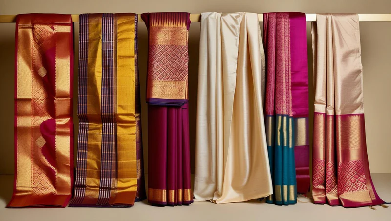 Heritage silk saree showing traditional Kanchipuram zari work — Sthiraa Parampara Bangalore